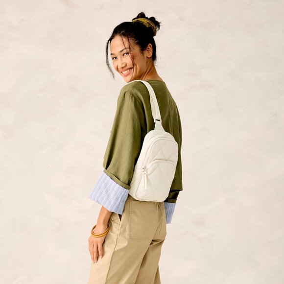 Women's Featherweight Sling Backpack Bag - Pumice Stone | Eco-Friendly & Stylish - Picture 6 of 7